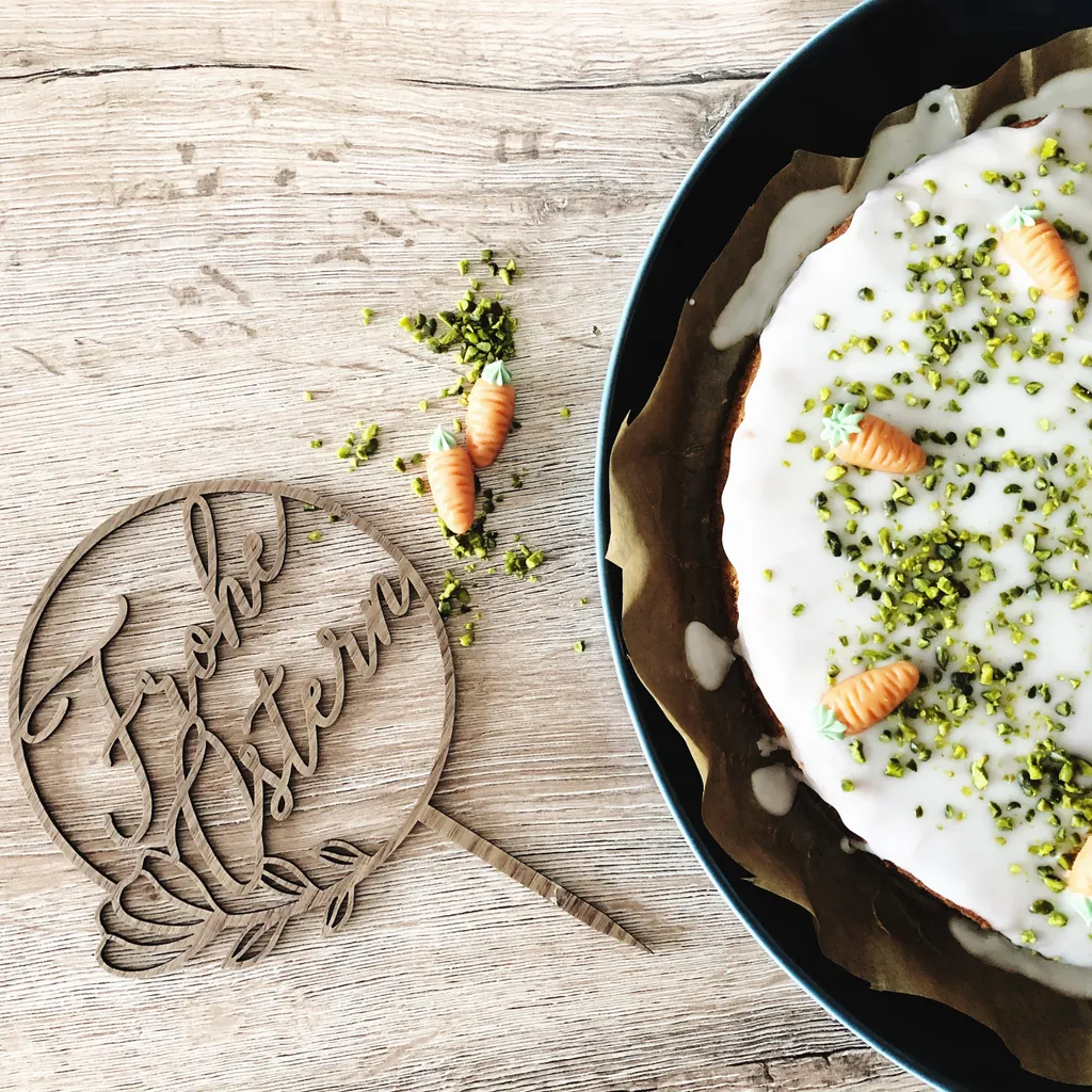 Suzu Papers Cake Topper: Frohe Ostern - Kuchendekoration Zum Osterfest – Bild 5