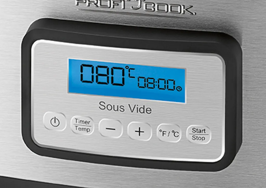 ProfiCook Sous Vide Garer PC-SV 1112, Edelstahlgehäuse, Punktgenaues Garen Von Speisen, Inkl. Schongar-, Joghurtmaker Und Warmhaltefunktion – Bild 3
