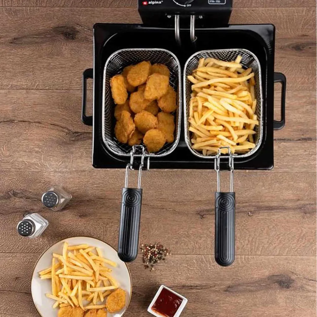 Edelstahl Doppel-Fritteuse 5 Liter EPIQ 80000703 – Bild 5