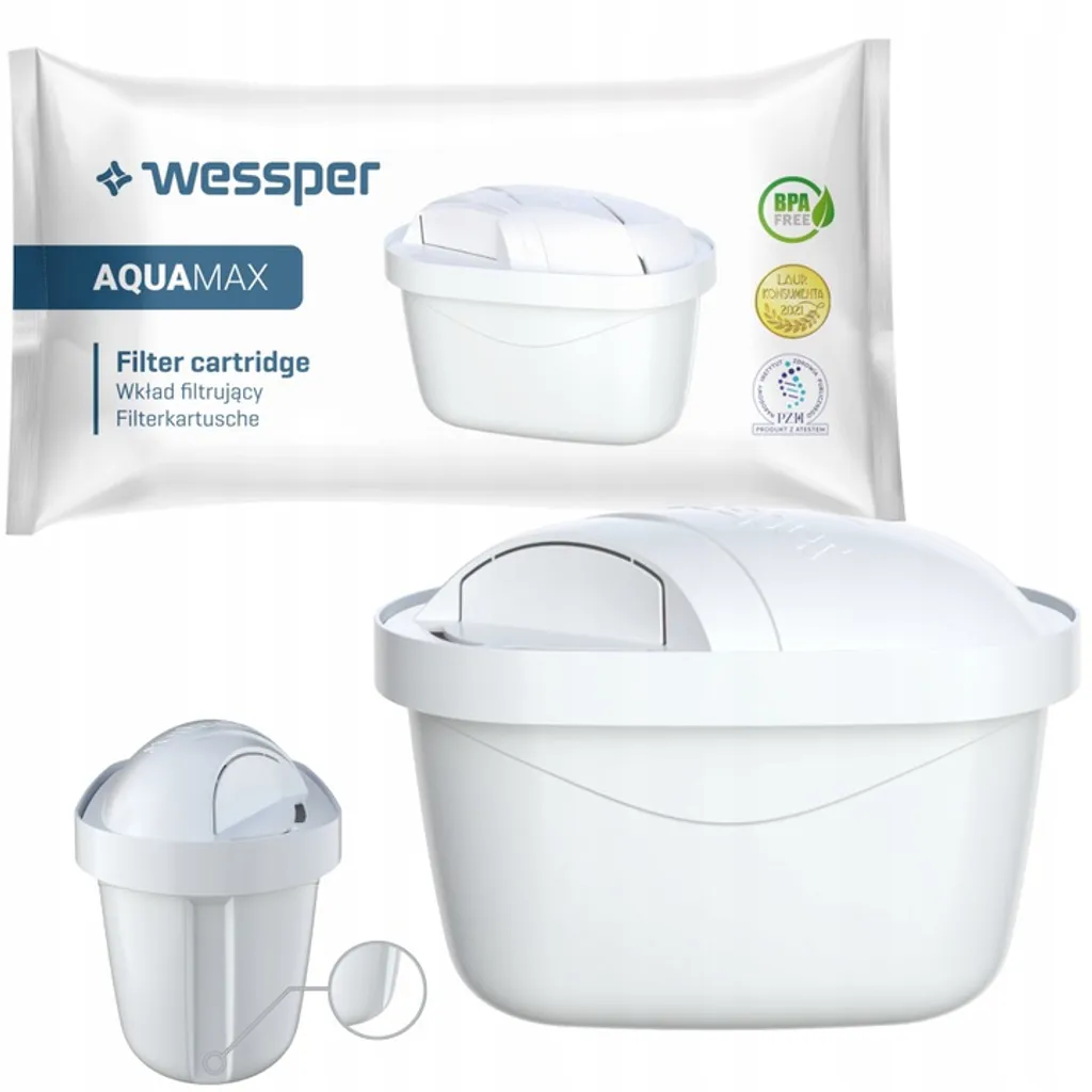 Wasserfilter Wessper 3,5 L Mit 10 Filterkartuschen, Kompatibel Mit Brita Maxtra+ – Bild 3