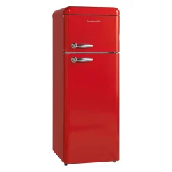 Scandomestic Retro-Kühlschrank Rot Mit 172 Liter + 4 Sterne Tiefkühlfach Mit 39 Liter BxTxH: 54,6 X 64,6 X 149,7 Cm