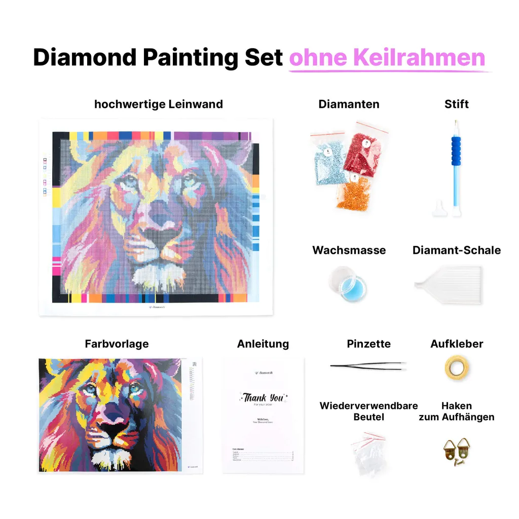 Diamondi - Diamond Painting - LAMBORGHINI, 40X50 Cm, Ohne Keilrahmen – Bild 4