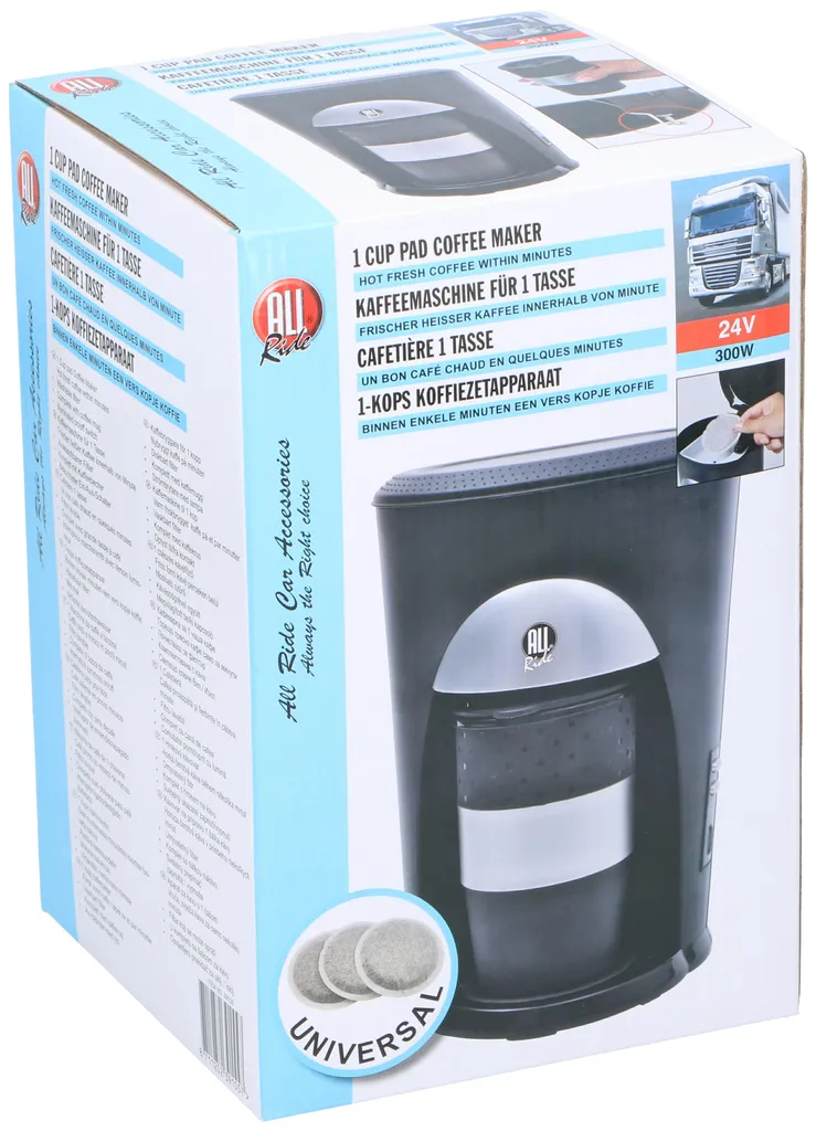 All-Ride All Ride Kaffeemaschine - Kaffee - Coffee To Go - Car Truck 24V - Aktiva 300W - Pad Für 1 Tasse - Inkl. Becher – Bild 8