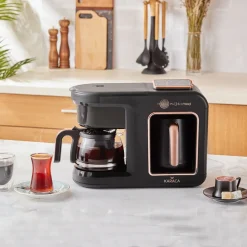 Jumbo Spiele Karaca Hatır Plus Mod 5 In 1 Tee- Und Kaffeemaschine Schwarz/Kupfer