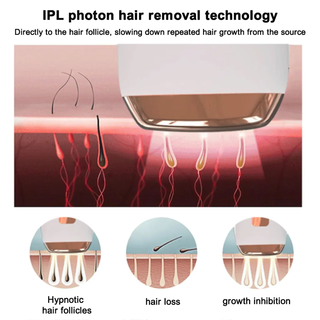 Mmgoqqt Laser Haarentfernungsgerät Für Frauen Und Männer Permanent Mit Eiskühlfunktion IPL Haarentfernung Zu Hause Upgraded Auf 999.999 Blitze Für Gesicht Achseln Beine Arme Bikini Linie,White – Bild 8