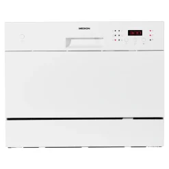 MEDION Tischgeschirrspüler (6 Gedecke Fassungsvermögen, 6 Reinigungsprogramme, ECO Programm, LED Anzeige, 51 DB, MD37210)