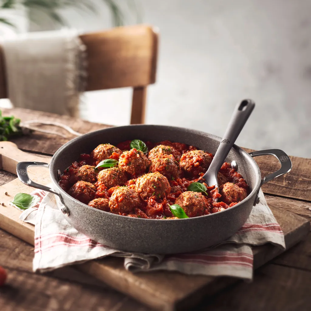 75002-810-0 Servierpfanne Mit Deckel Ø28 Cm Granitium Ballarini – Bild 3