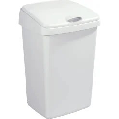 Sunware Delta Abfalleimer 50l Klappe Weiß