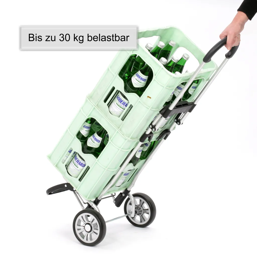 Andersen Shopper Scala Plus Alu Klappbar Mit Rad Ø 15 Cm Und 36 Liter Tasche Mikkel Schwarz Mit Kühlfach – Bild 7