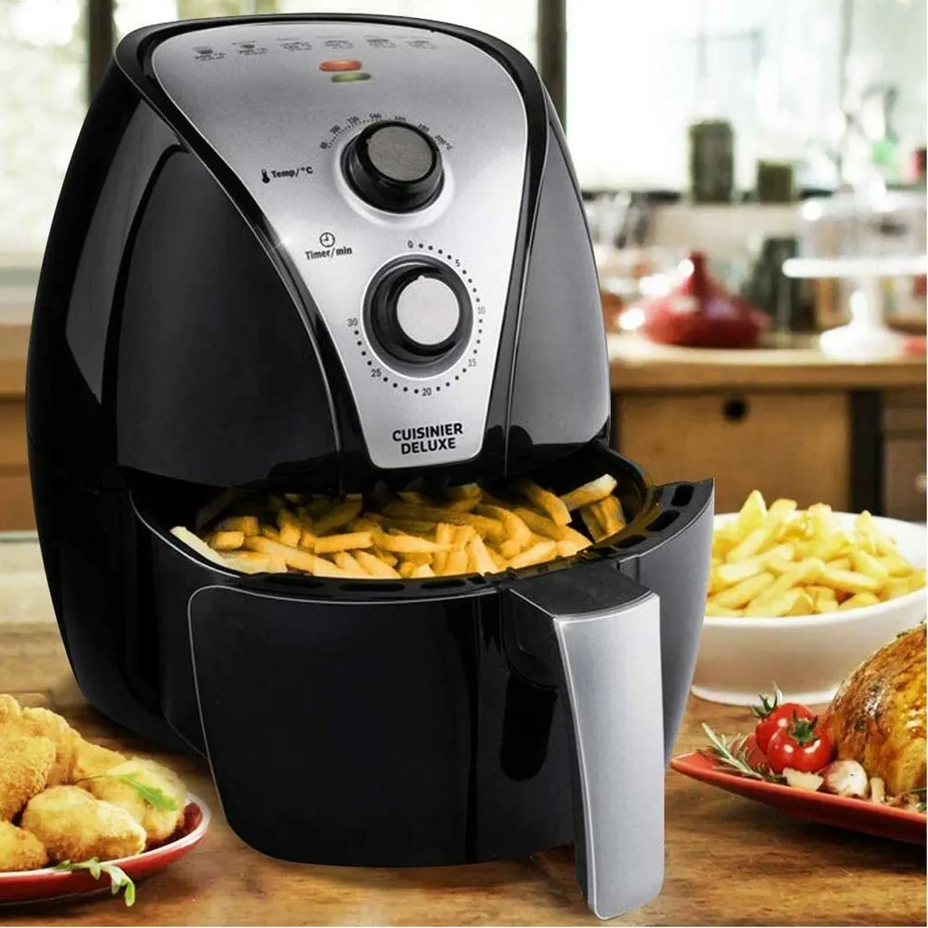 Cuisinier DeLuxe Heißluft-Fritteuse - 3,2 Liter 1300-1500 Watt – Bild 8