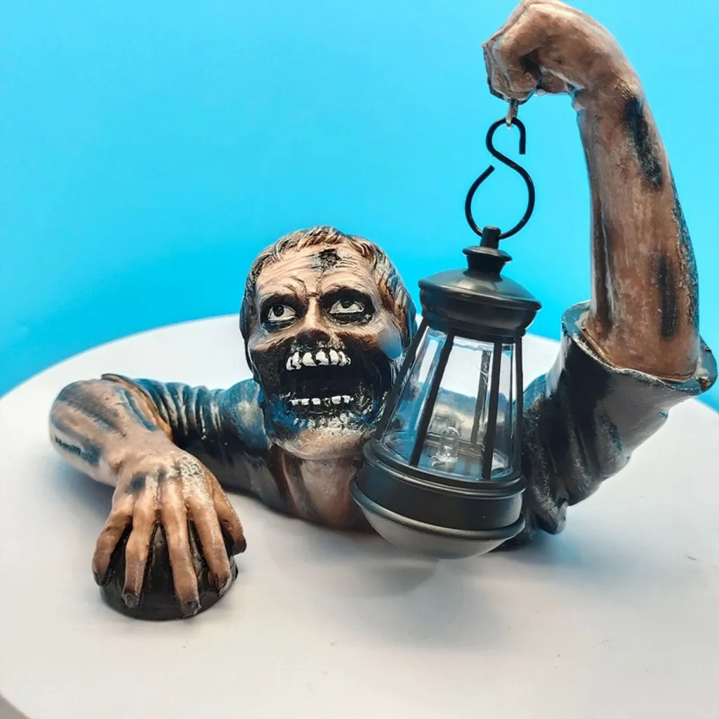 Jefety Halloween Zombie Groundbreaker Dekoration Mit Laterne- Für Halloween Dekorationen – Bild 2