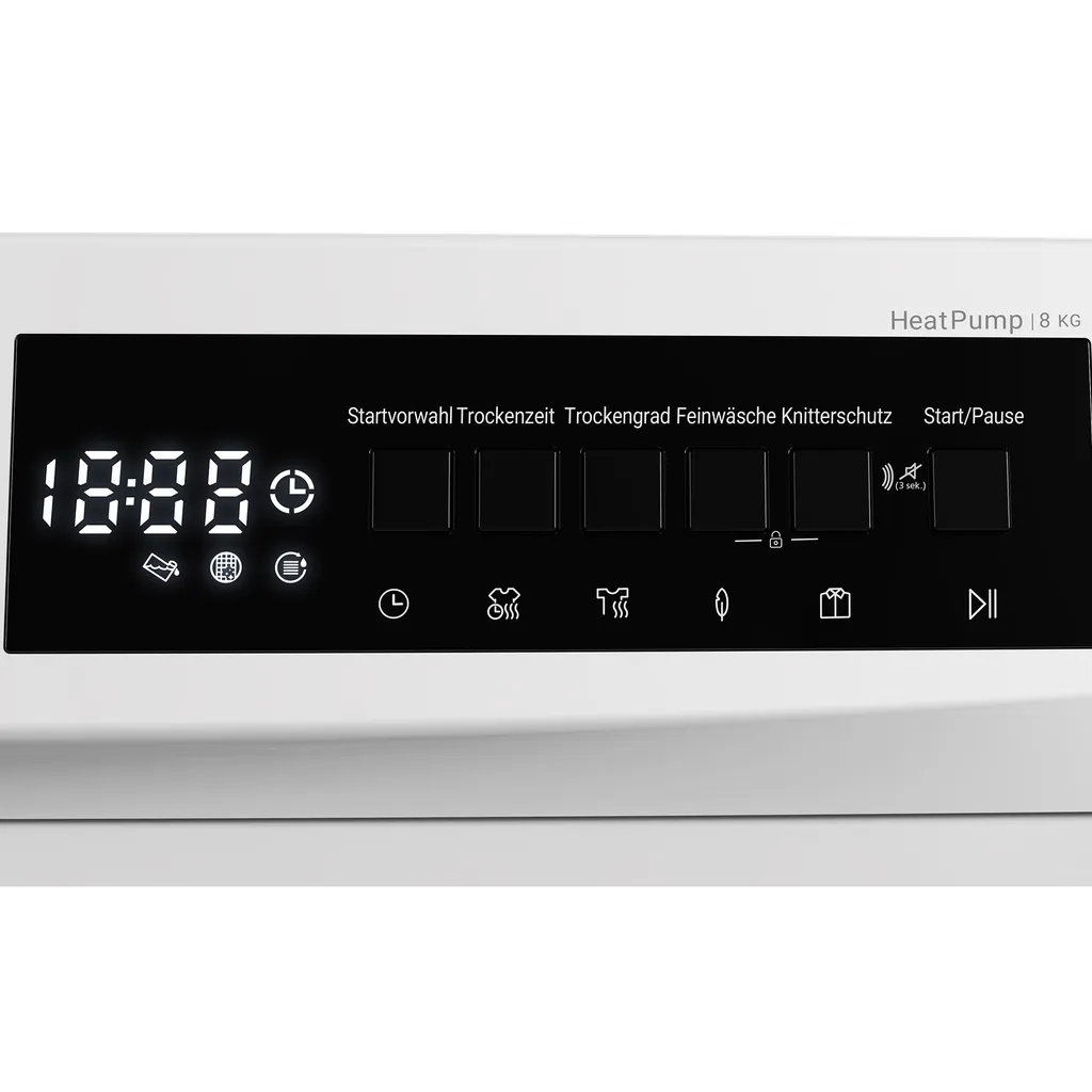 Trockner Wärmepumpe Wäschetrockner 8kg 15 Programme DAEWOO T8HT2W0DE – Bild 4