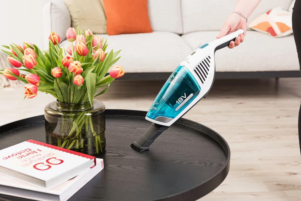 ETA MONETO AQUAPLUS ETA444990010, Stab- Und Handstaubsauger Mit Nasswischen 3 In 1, 18 V Li-Ion Akku, HEPA Filter, Zyklonfiltersystem, LED Kontrollleuchte – Bild 8