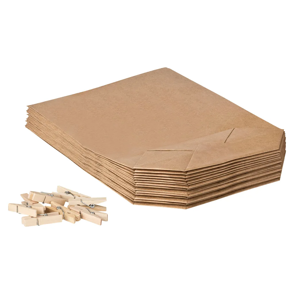 Itenga Adventskalender Set 15 Geschenktüten + Klammern + Sticker – Bild 4