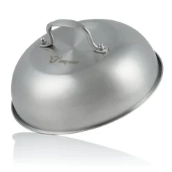 BBQ-Toro Edelstahl Wärmeglocke | Ø 23 Cm | Servierglocke, Glosche, Burgerglocke