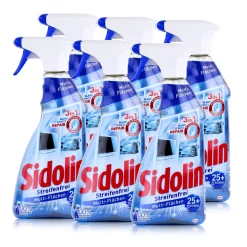 Henkel Sidolin Streifenfrei Multi-Flächen 500ml - Glasreiniger (6er Pack)
