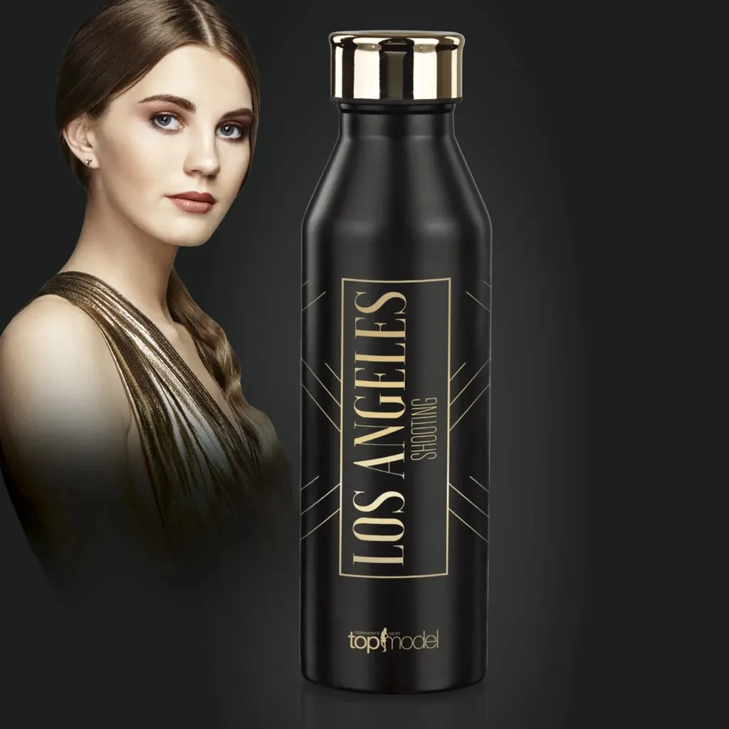 Maxxworld GNTM Germanys Next Topmodel Trinkflasche Wasserflasche Edelstahl Sport 600ml – Bild 17