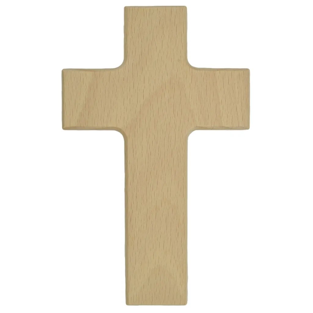 Piccolino Holzkreuz Blanko Zum Aufhängen, Wandkreuz Zum Basteln & Bemalen, 15x9cm