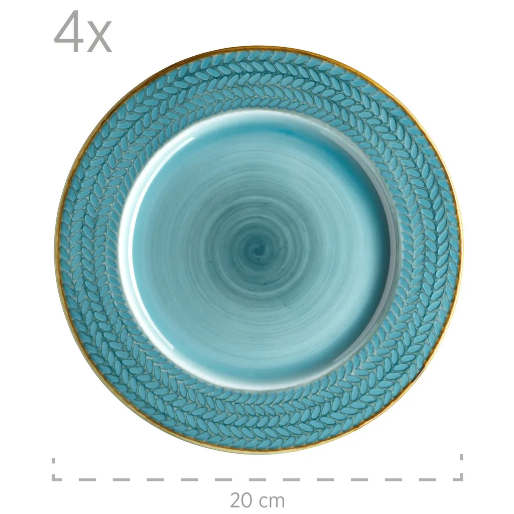 Maeser Mäser 931942 Kaffeeservice Prospero Für 6 Personen, Porzellan, Blau (1 Set, 12-teilig) – Bild 7