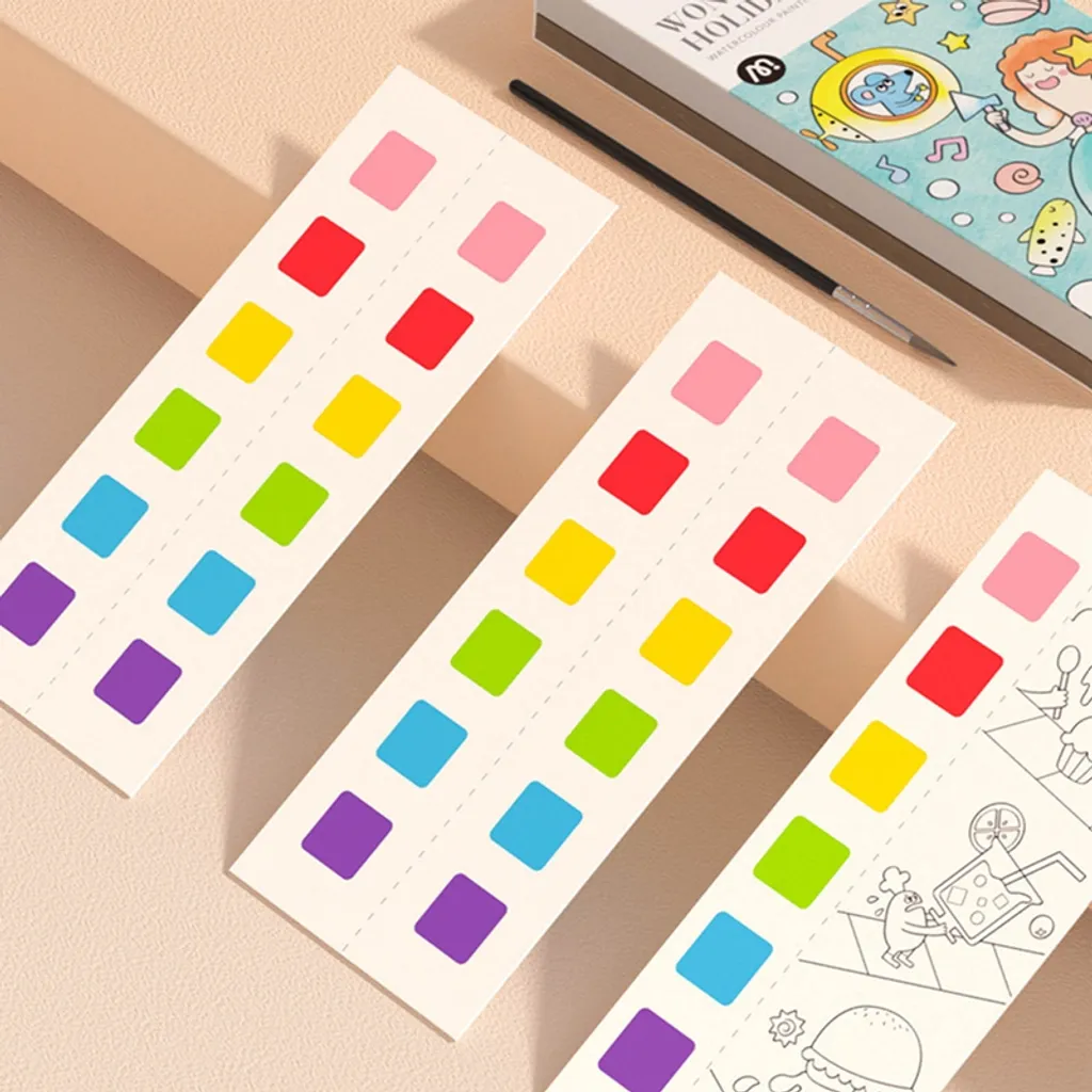Stretoey Taschen Aquarell Malbuch DIY Zeichnung, Wiederverwendbares Malbuch Magische Wasserzeichnungsmalerei Spielzeug Für Die Frühe Bildung Von Kindern – Bild 3
