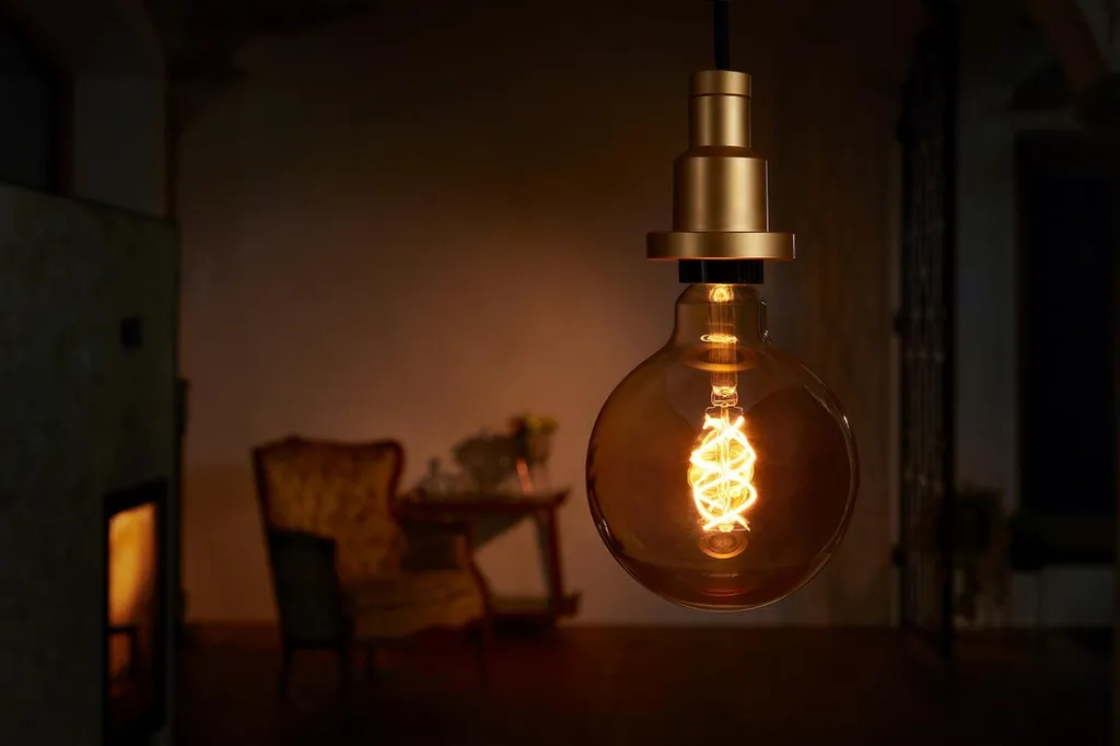 Osram LED Leuchtmittel Globe Spiral Vintage 1906 E27 5W Warmweiß, Amber – Bild 9