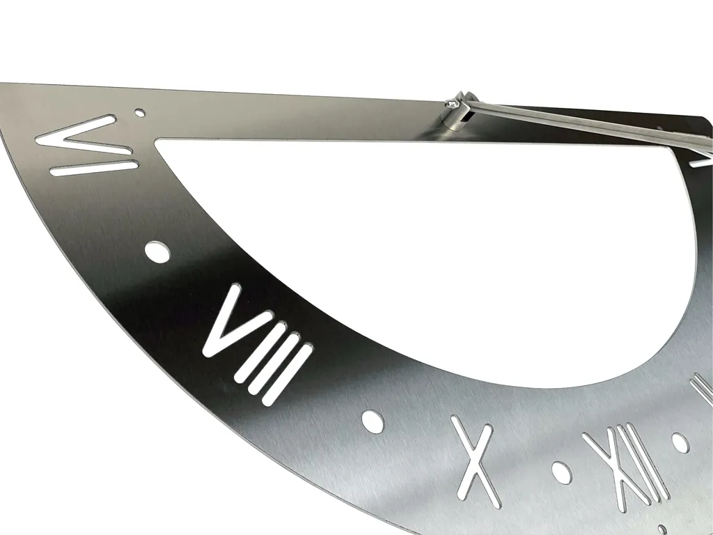 DanDiBo DanDiBo Sonnenuhr Edelstahl Für Die Wand 70 Cm Rostfrei 96206 Ausrichtbar Wetterfest Gartenuhr Modern Metall – Bild 3