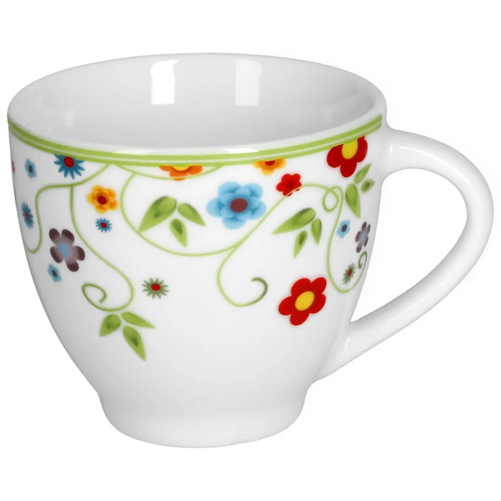 Van-Well Van Well Kaffeeservice 18-tlg. Für 6 Personen Serie Vario Porzellan - Farbe Wählbar, Farbe:flowers – Bild 2