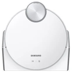 Samsung Jet Bot AI+ Saugroboter Mit Clean Station (KI Objekterkennung, WiFi, App, LED, Weiß)