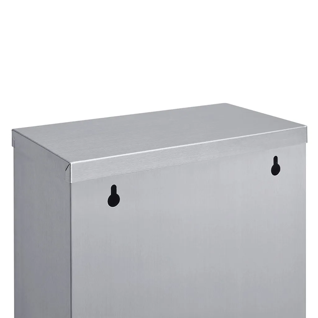 SVITA V3X15 Mülleimer 45 Liter 3x15L Standeimer Edelstahl Mülltrennung Silber Papierkorb Wand-Halterung Aufbewahrung – Bild 5