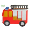 Prell Laternen Bastelset Feuerwehrauto, 4 Stück