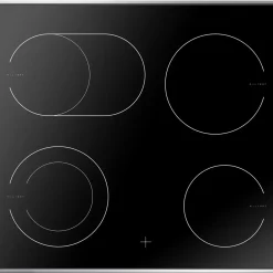 AMICA EC 742 100 E Glaskeramik Kochfeld / Edelstahlrahmen / 60 Cm / 4 Zonen