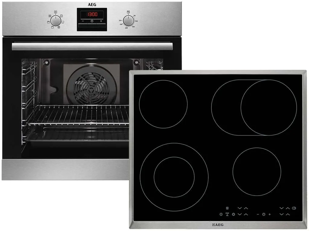 AEG BES331 Set Backofen BES33101ZM + Glaskeramikkochfeld HK634060XB