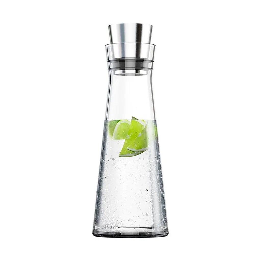 Emsa Kühlkaraffe FLOW Slim 1,0 Liter Glas / Edelstahl – Bild 5