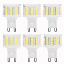 PMS 6X 5W G9 LED Glühbirne SMD2835 Kaltweiß Kein Flackern Leuchtmittel Ersatz 100W Halogen Lampe