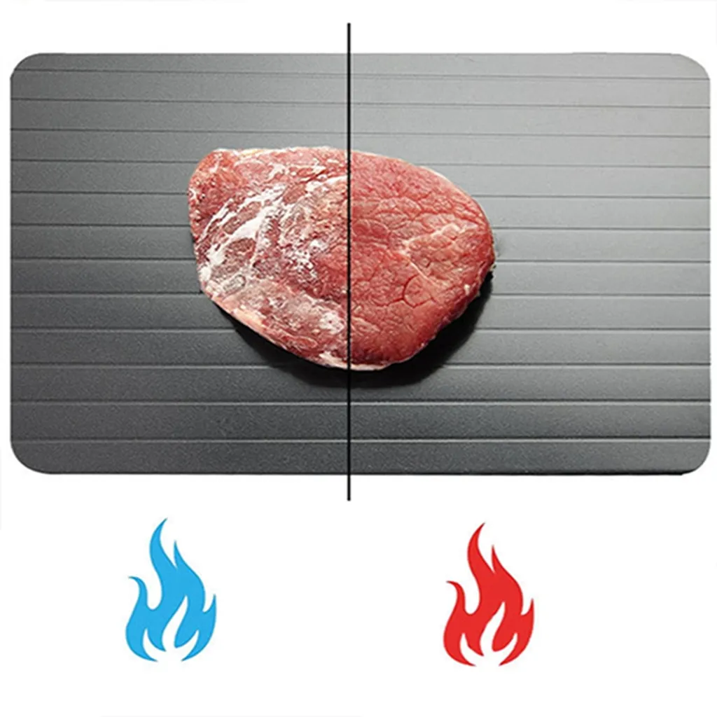 YisibaihTao Schnellauftauschale Zum Auftauen Von Tiefkühlkost Fleischauftauplatte Schnellauftauplatte 35.5*20.5CM