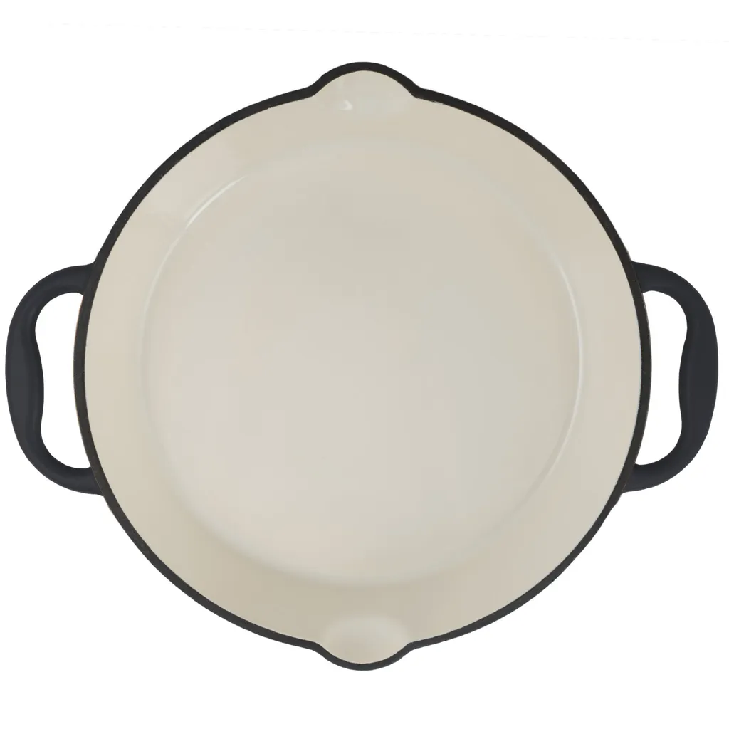 Mahlzeit Gusseisen Bratpfanne | Ø 29 Cm | Blue Berry | Zwei Griffe, Zwei Ausgießer, Emailliert – Bild 4