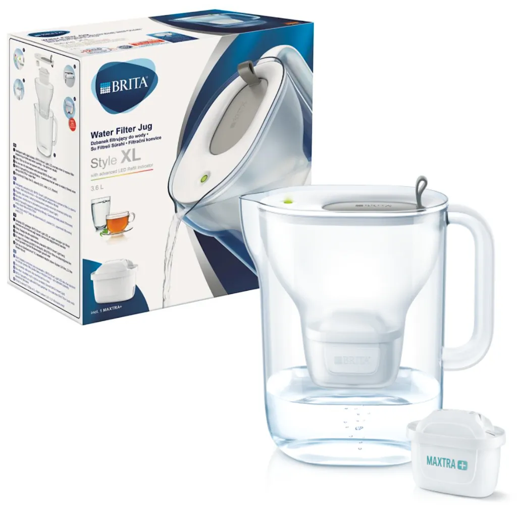 BRITA Wasserfilter Style XL Weiß Mit MAXTRA+ Filterkartusche – Bild 2