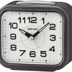 Seiko QHK050N Bell Wecker Mit Snooze - Dunklen Metallic-Grau