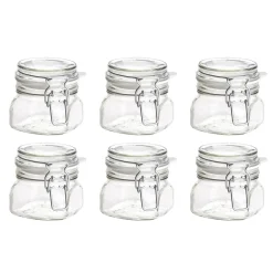 Maeser Mäser 931161 Gothika Einmachglas Mit Deckel, 300 Ml, Vorratsgläser Mit Bügelverschluss, Klar (6er Pack)