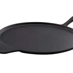 Spetebo Gusseisen Crêpes Und Pizza Pfanne - Ø 30 Cm - Eisenpfanne Massiv Für Herd Ofen Und Grill Mit Griff