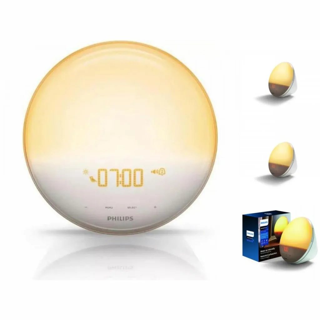 Philips HF3519/01 Wake-up Light (Sonnenaufgangfunktion, Digitales Fm Radio, Tageslichtwecker) Weiß – Bild 5