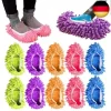 Redcoringe 10-teilige Mop-Pantoffeln Schuh Reinigung Handtuch Bodenreinigung Waschbar Pantoffel Mop Fußreiniger Schuhwischer Bodenwischer