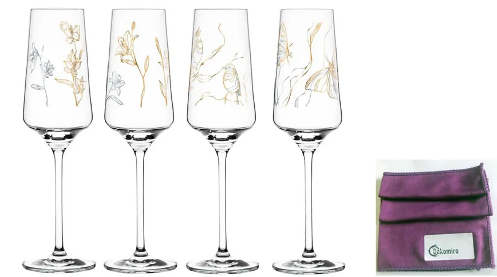 Ritzenhoff 4er 2020 Prosecco Proseccoglas Von Marvin Benzoni Mit Glasreinigungstuch S) – Bild 2