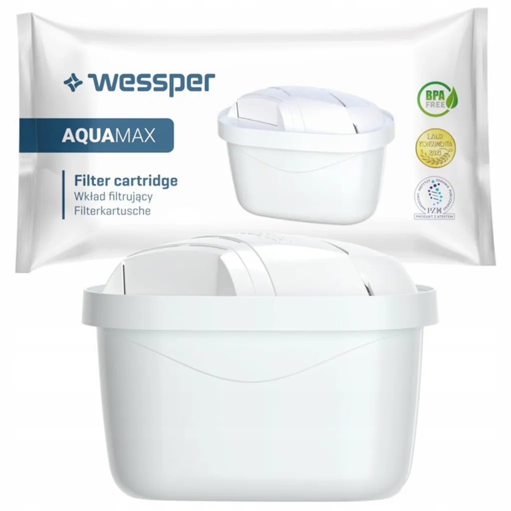 Wessper AquaMax Basic 2.5L Karaffe Filtrante + 10x Cartouche Filtrante En Blanc – Bild 4