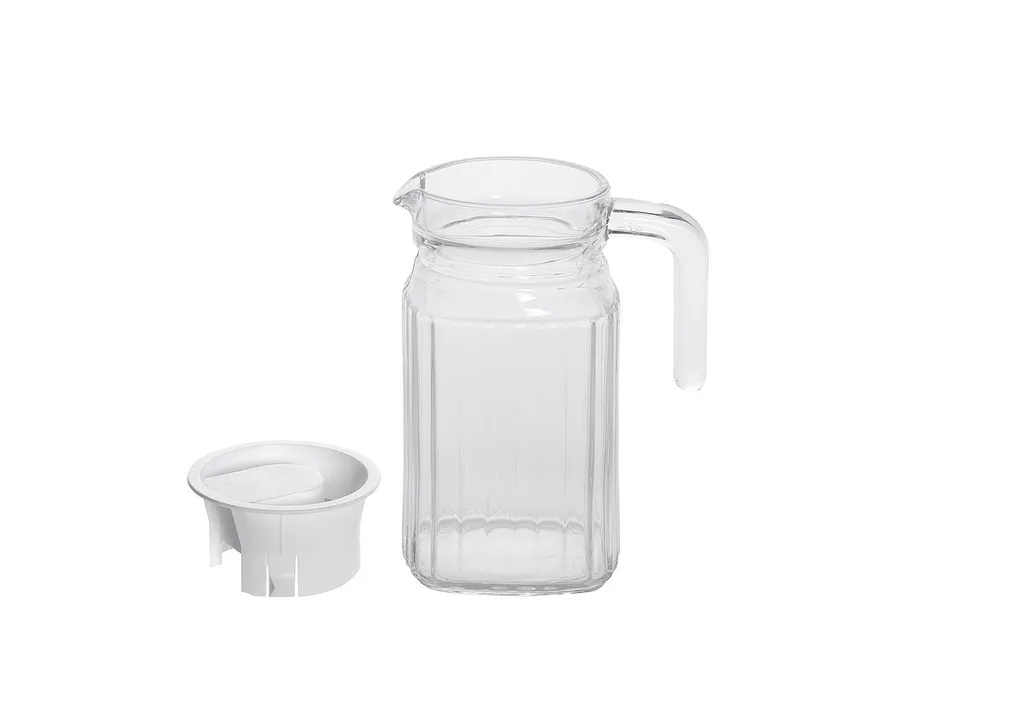 Esmeyer Arcoroc Glaskrug "Quadro" Mit Deckel 0,5 Liter – Bild 6