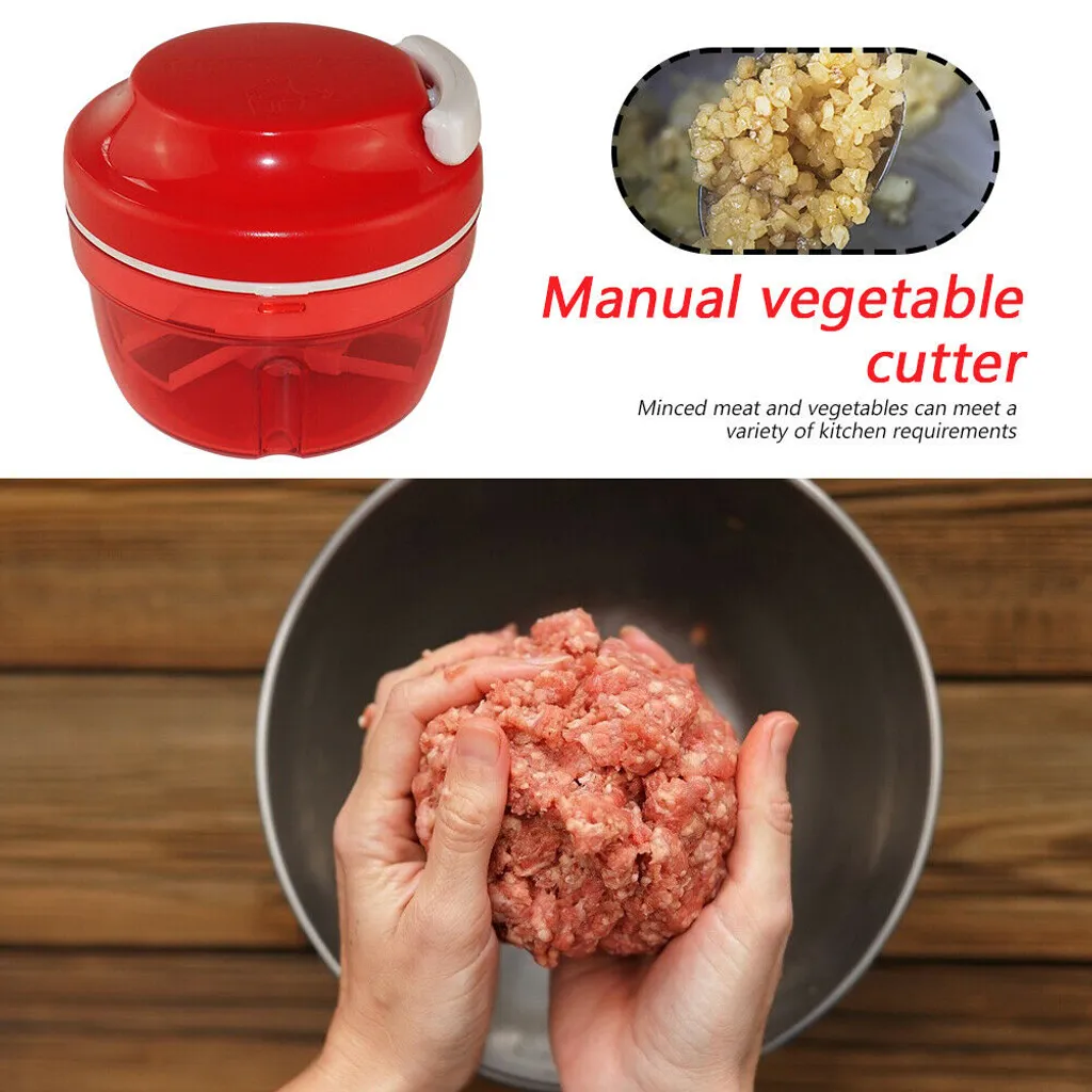 Jesunfuzhu 2x Zerkleinerer Gemüseschneider Universal Obst Fleisch Zwiebelschneider Zwiebe Chef Speedy – Bild 7