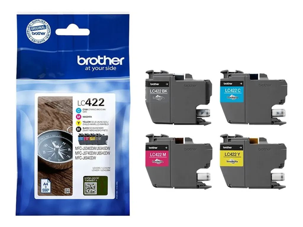 Brother LC422VAL CMYK Multipack Original Druckerpatrone 4 Farben Für 550 Seiten – Bild 7