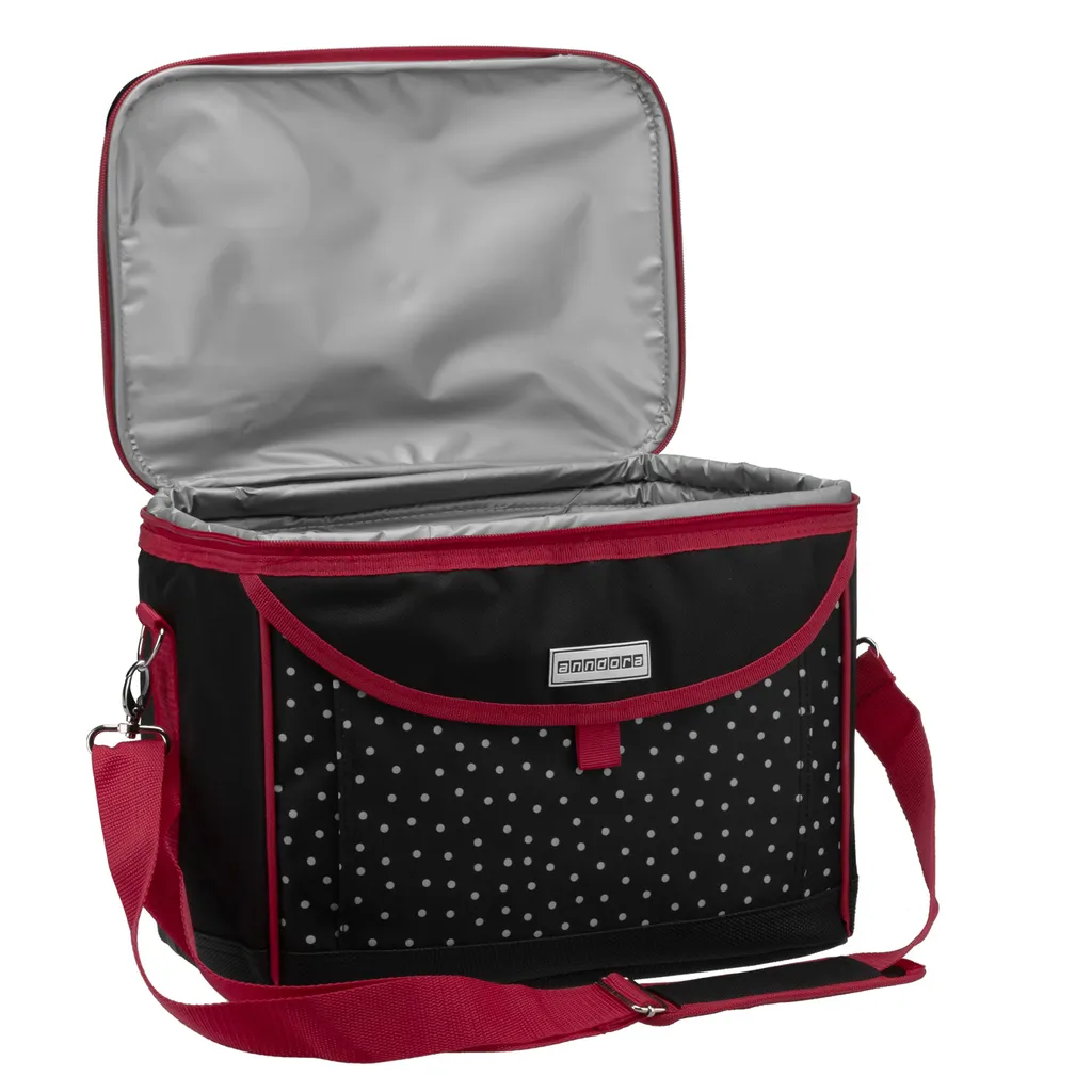 Anndora Kühlbox Kühltasche Klein Schwarz Weiß 35 X 24 X 27 Cm- Snövit - Schwarz Weiss – Bild 4