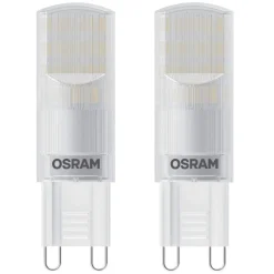2 X Osram LED Leuchtmittel Stiftsockellampe 2,6W = 30W G9 Matt 290lm Warmweiß 2700K