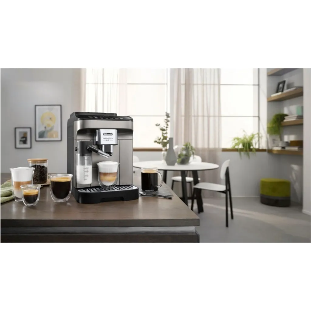De'Longhi DeLonghi ECAM 290.81.TB Magnifica Evo Milk - Kaffee-Vollautomat - Titanium/schwarz – Bild 5